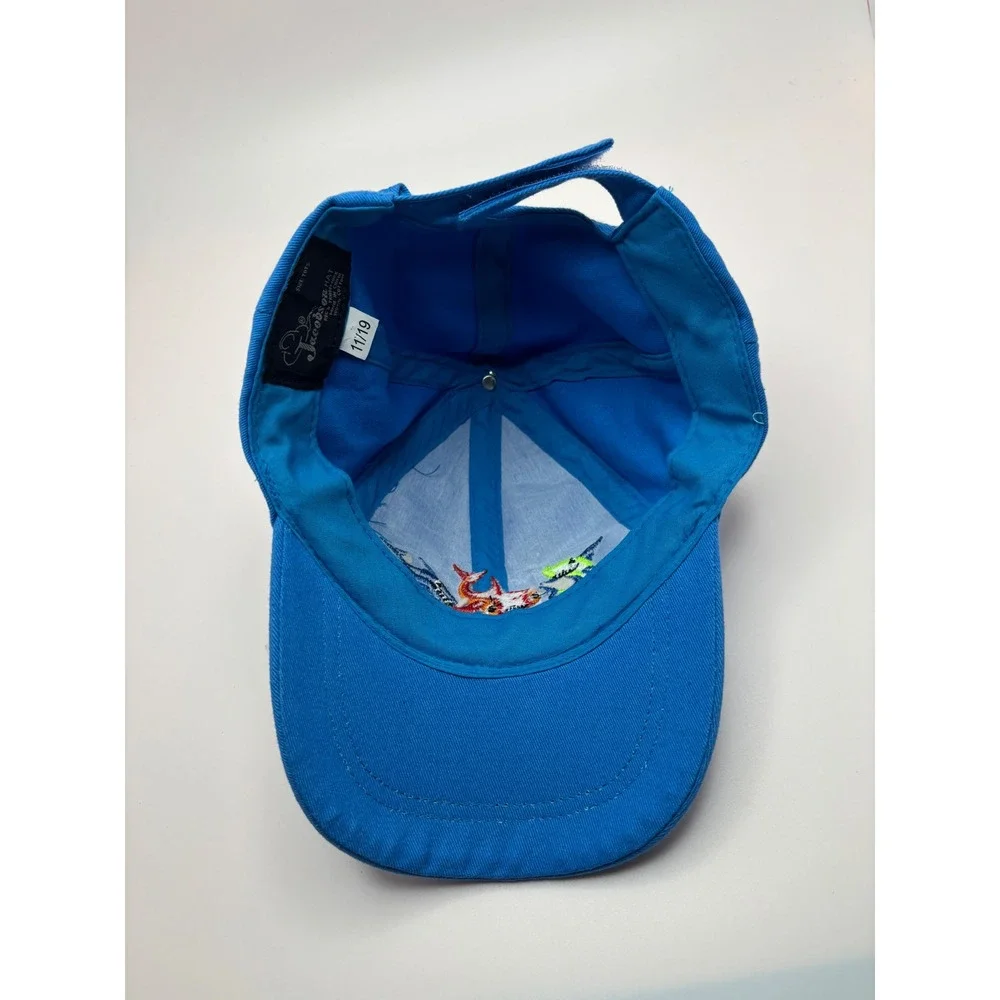 Jacobson Hat New York Aquarium Shark Embroidered Blue Cotton Baseball Cap Tots